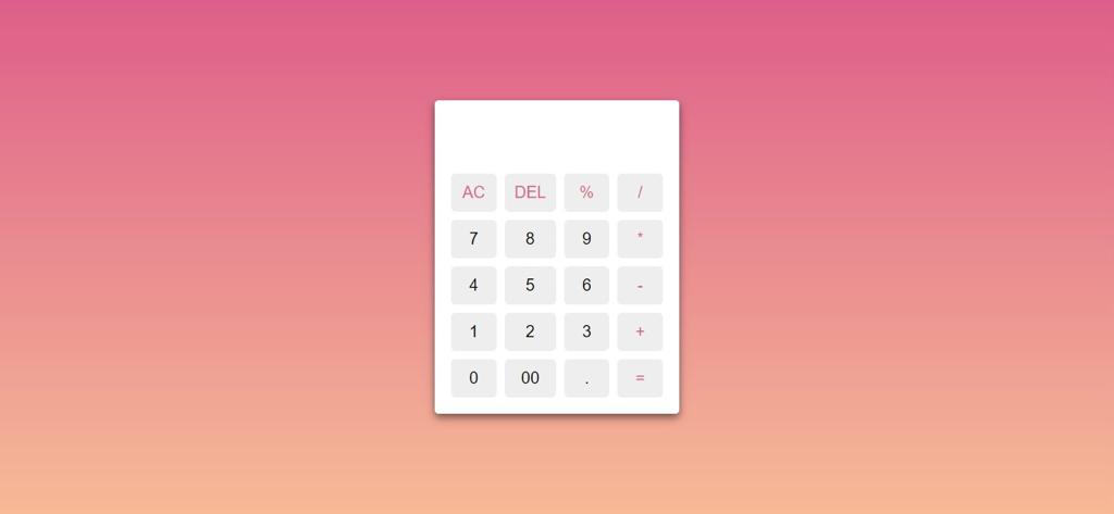 Calculator project preview