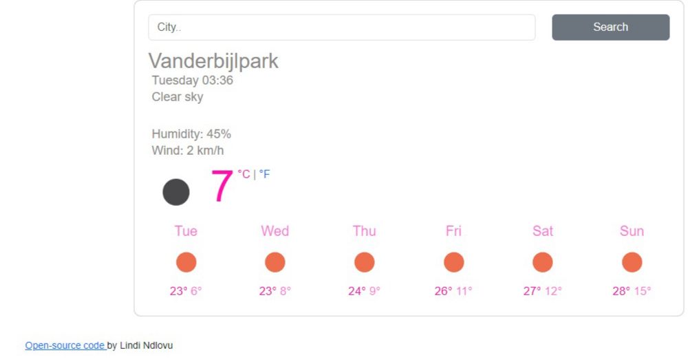 Weather project preview